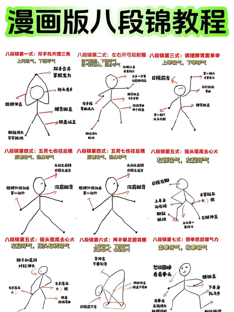 八段锦分解教学