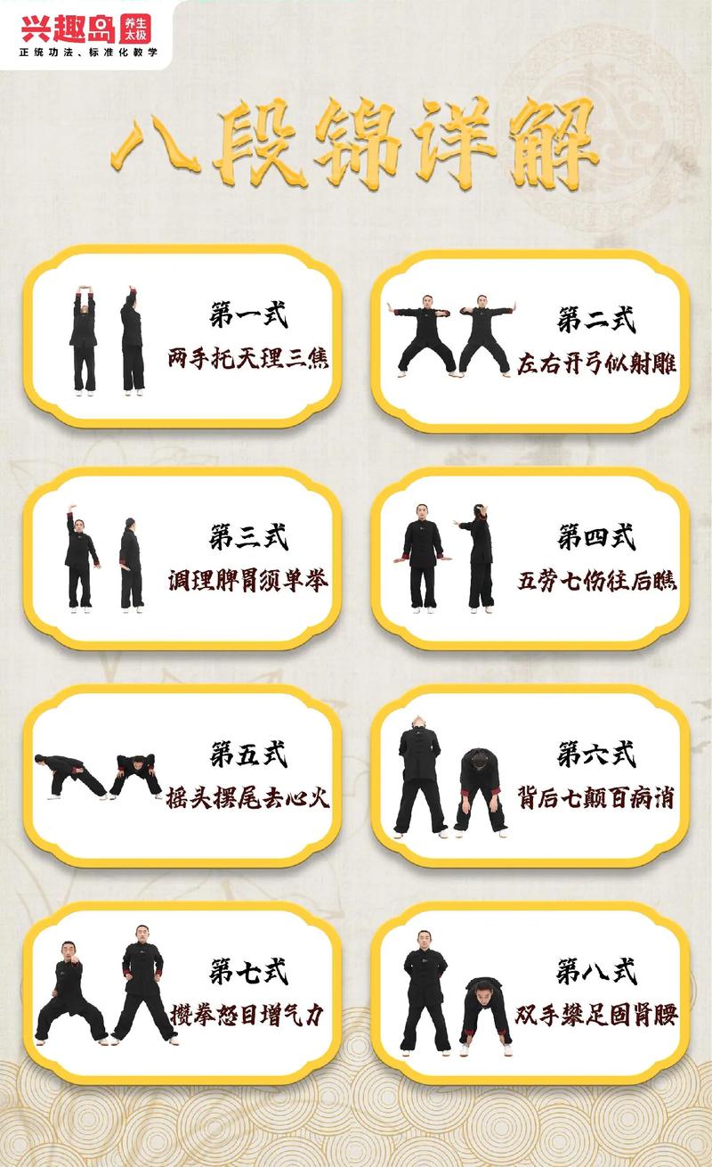 八段锦套路图解