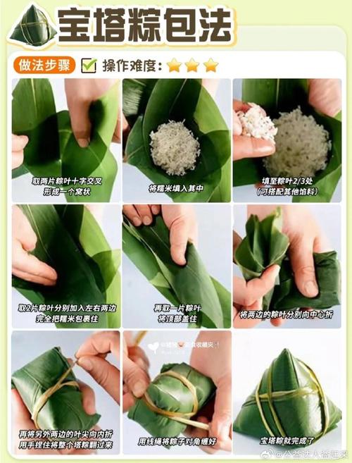 怎样包粽子图解（简单易学）